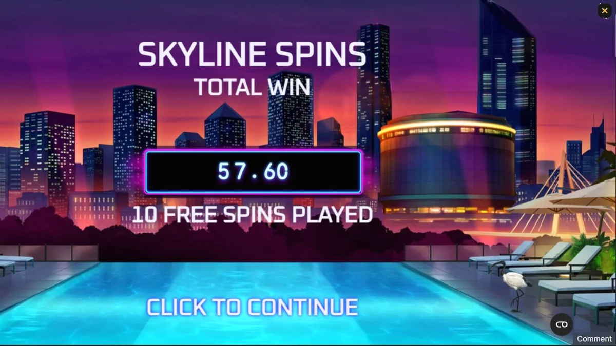 Tampilan visual neon dan estetika mewah dari slot Midnight Mirage
