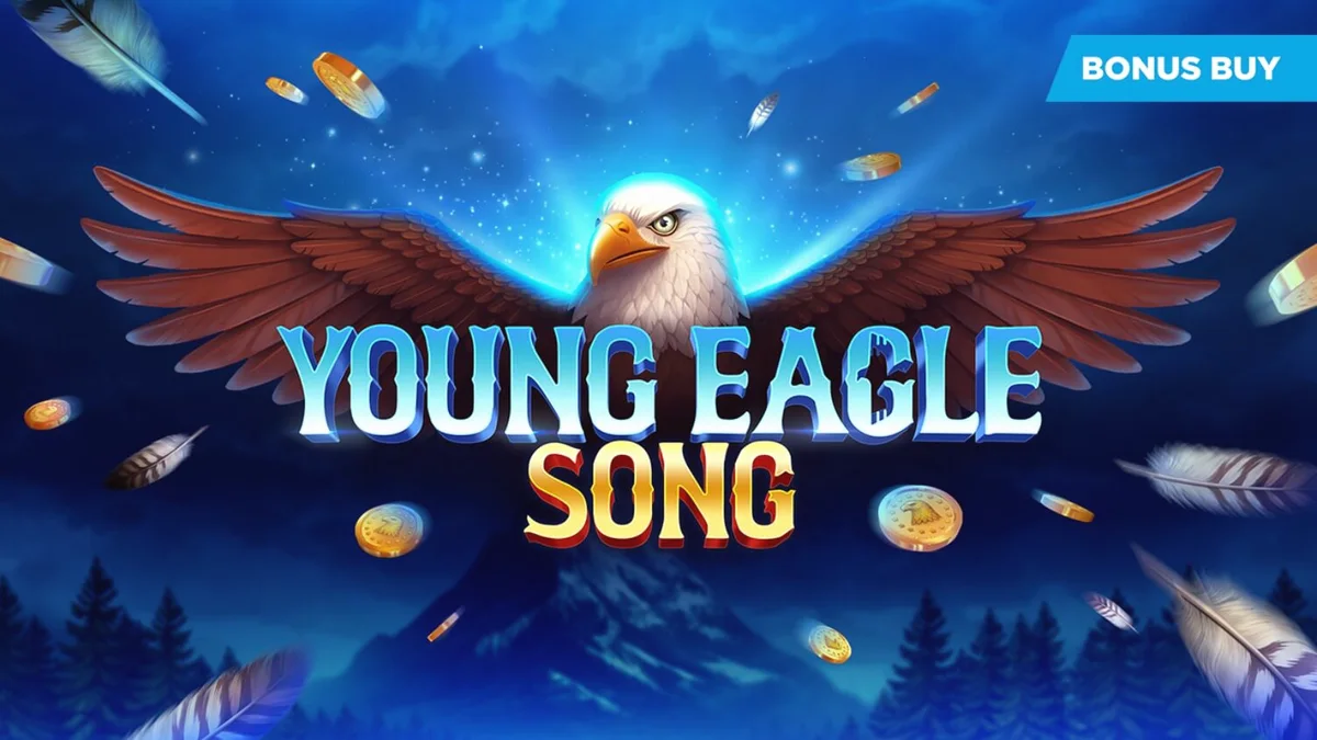 Tampilan antarmuka slot Young Eagle Song di perangkat seluler