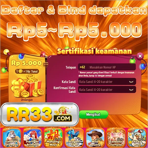 RR33 Bonus Member Baru 100%
